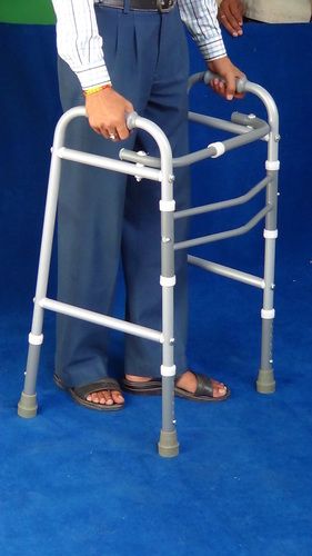 WALKING FRAME, Adult, Height Adj. & Foldable (W/o. Wheels)