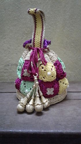 Crochet Bags - Handmade Ethnic Party Wear Potli Bags | Exclusive Bridal Designs, Affordable Luxury