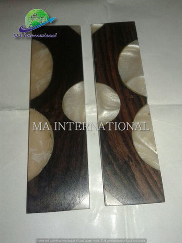 Wood Infused With Resin Knife Handle Scale Blade Material: Stainless Steel