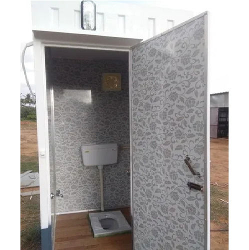 Mild Steel Portable Toilet Cabin