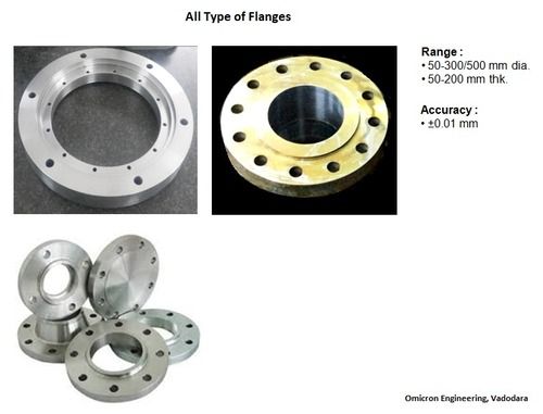 Corrosion Resistant Round Shape Industrial Flanges with Accuracy of 0.01mm