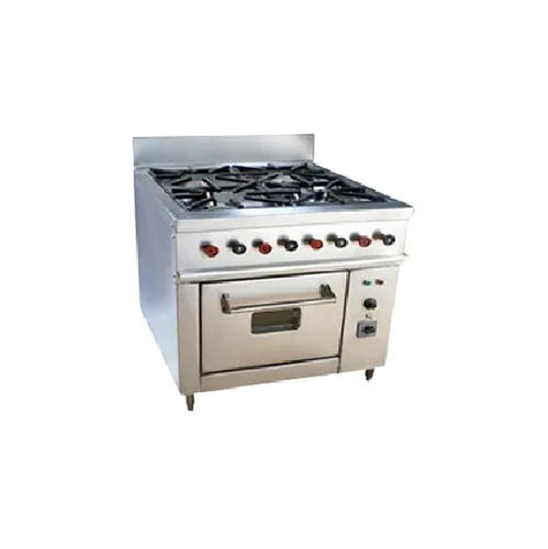 Four Burner Range & Oven - Stainless Steel, 1 Year Standard Warranty | Top Notch Performance, Supreme Strength, Easy Installation, Long Lasting Durability, Low Cost Maintenance, Rust Proof, Corrosion Resistant