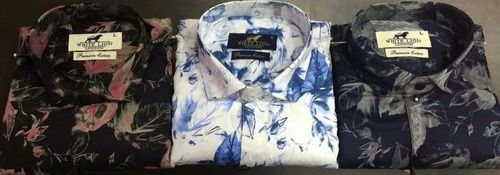 Printed Design Mens Shirts Chest Size: Customized