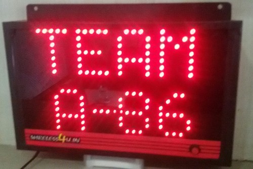 Wireless 3 Digit Token Number And Team LED Display