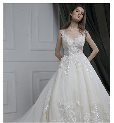 Chic Mermaid V neck Satin Wedding Dresses White Bridal Gowns CBD256 –  SELINADRESS