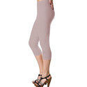 Customized Durable Plain Dyed Ladies Capri Legging