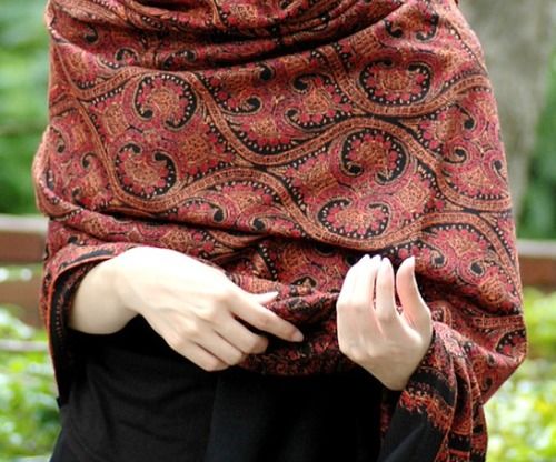 Sozni Hand Embroidery- Pashmina Shawl