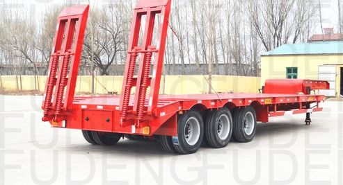 3 4 5 Axles 100Ton 120 Ton Lowbed Truck Trailer