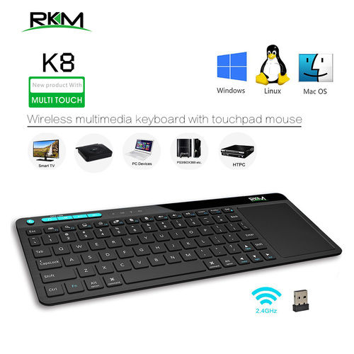 2.4G Wireless Keyboard With Touchpad RKM K8