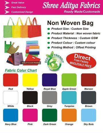 Non Woven Fabric Bag - Superior Grade, Eco-Friendly Material, Customizable Sizes, Versatile Use