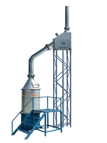 Mild Steel Fuel Free Waste Incinerator With Scrubber System