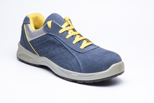 ब्लू कैज़ुअल स्टाइल लो कट यूनिसेक्स जेंडर सेफ्टी वर्क शूज़