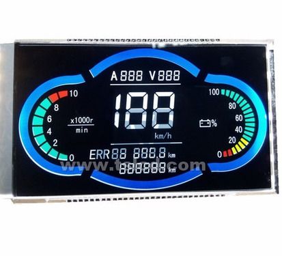 Monochrome LCD VA Numeric Car LCD Instrument Panel