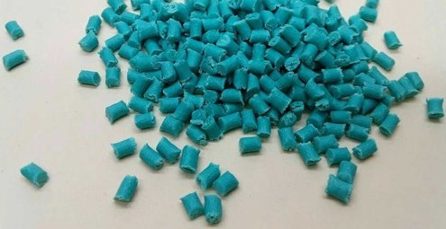 Custom Splate Blue Pre Colored Plastic Granules