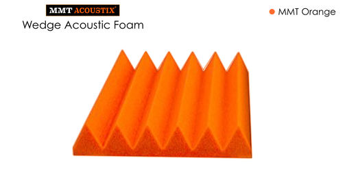 Orange Colour Wedge Acoustic Foam Tile 3' X 3'