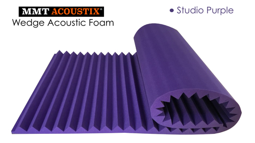 Purple Colour Wedge Acoustic Foam By MMT Acoustix
