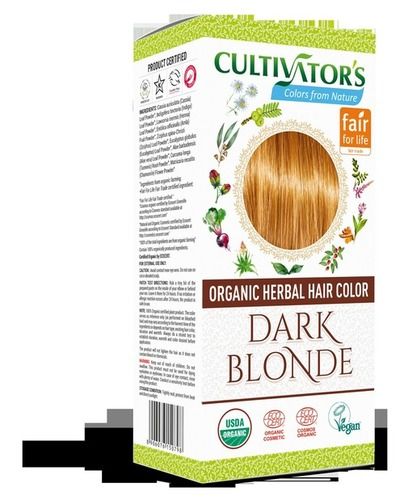 Dark Blonde Organic Herbal Hair Color Shelf Life: 3 Years