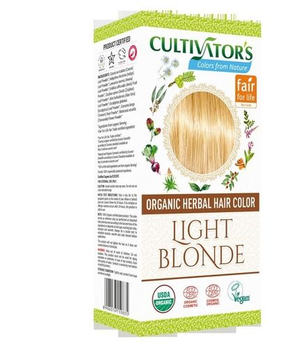 Light Blonde Organic Herbal Hair Color