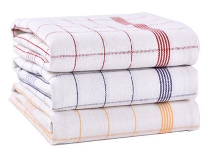 100% Cotton Yarn Dyed Linen Tea Towels