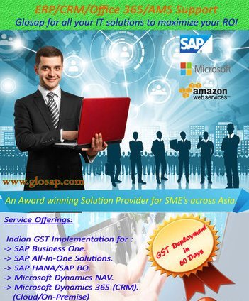 SAP Business One By GLOSAP SYSTEMS PRIVATE LIMITED