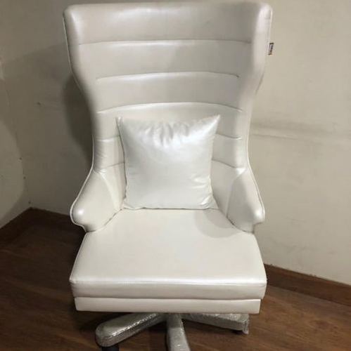 As Per Customer Cream Color Leather Office Chairs