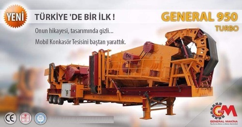 Turbo950 Mobile Closed Circuit Crushing And Screening Plant Dimension(L*W*H): Width 4300 Mm X Length 18.800 Mm X Height 4330 Mm Millimeter (Mm)