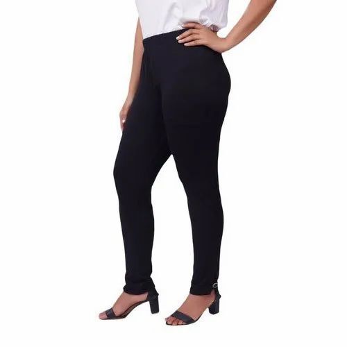 Black Cotton Lycra Jegging