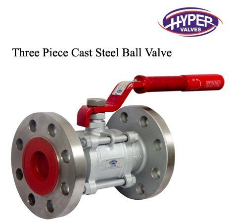 3 Pc. Design Cast Steel Ball Valve Application: Sugar Mill. Marine & Mining. Distillery Plant. Fertilizer Plant. Pulp & Paper Mill. Industrial Chemical Piping. Oil