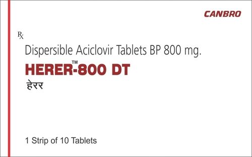 Dispersible Aciclovir 800 mg Tablet