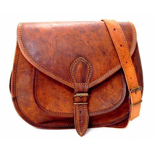 Brown Handmade Genuine Leather Vintage Purse