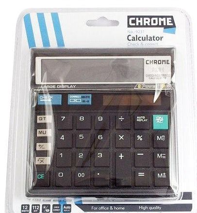 Check and Correct Chrome Calculator