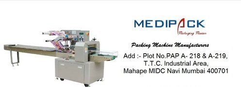 Pouch Packing Machine - High Grade Soap Packing Material, 6x3x4 Feet Dimensions, Automatic PLC Control | Suitable for Beverage, Medical, Food Applications