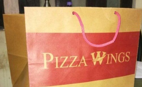 Pizza Printed Paper Bag