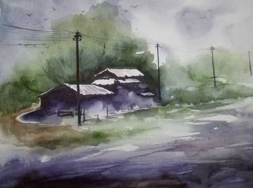 Watercolour Landscape Painting