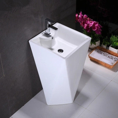 White Good Design Ceramic Big Pedestal Basin