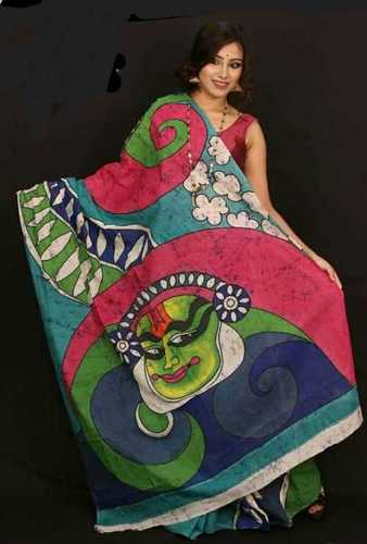 All Hand Batik Saree