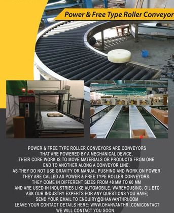 Power and Free Type Roller Conveyor