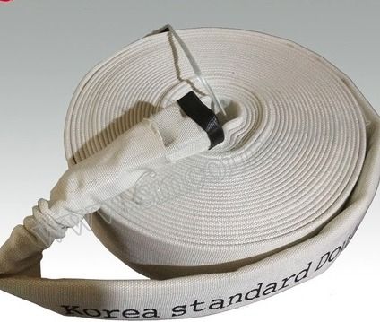 PVC Lined Fire Hose - PVC/Rubber/PU/EPDM, 1-10 Inch Size, White/Red Color, 8-25 Bar Working Pressure, Lightweight & Soft Design for Fire-Fighting & Irrigation