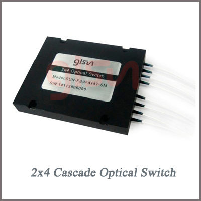2x4 Cascade Fiber Optical Switch