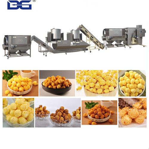 American Mushroom Popcorn Machine Corn Pops Production Line