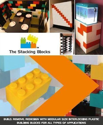 Interlocking Plastic Stacking Blocks