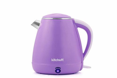 Light Purple 1.5-Litre Double Body Automatic Electric Kettle Capacity: 1.5 Liter (L)