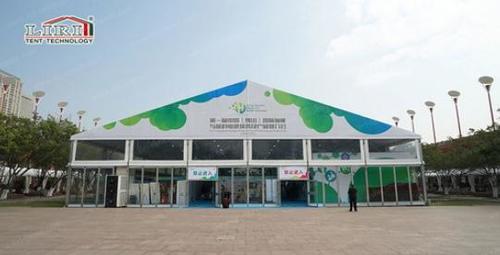 Glass Solid Panel Exhibition Tent