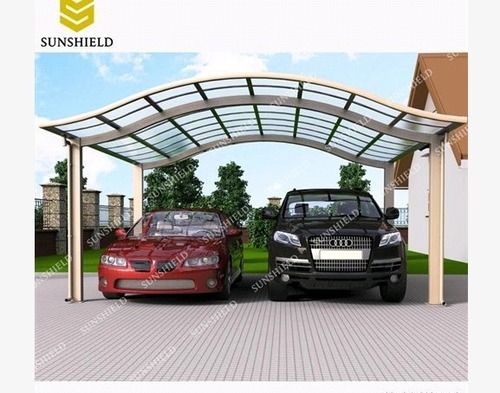 Aluminum Canopy Parking With Polycarbonate Panel