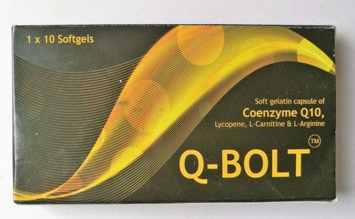 Q BOLT Coenzyme Q10 Softgel Capsule Medicine