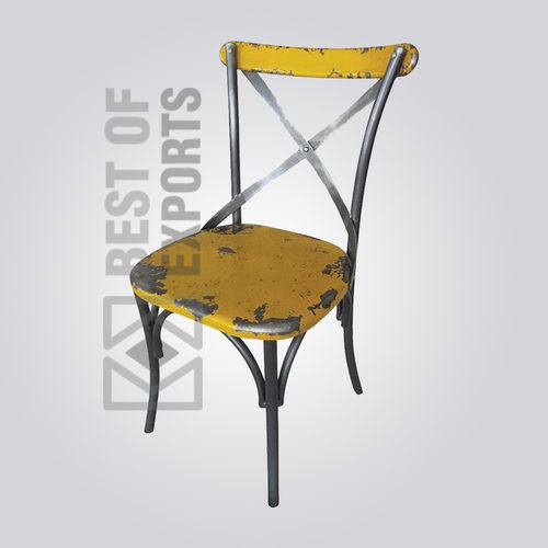 Rust Proof Sturdy And Durable Industrial Iron Dining Chair