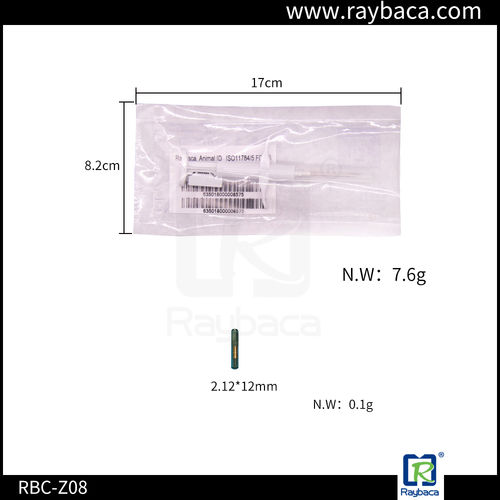 Rfid Biological Glass Tube Identification Microchip Tag With Syringe