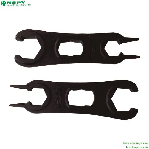 Black Solar Connector Wrench Tool Plastic Spanner For Solar Power