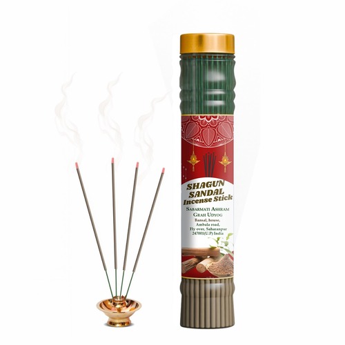 Pure Chandan Incense Sticks - Sandal Wood Material, Calming Effect & Soft Fragrance, Absorbs Toxic Pollutants