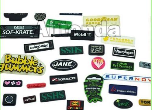 Custom Soft Pvc Silicone Badge And Patch For Clothing Apparel Bags